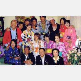 日豪相互訪問のウエルカムパーティーで（提供写真）