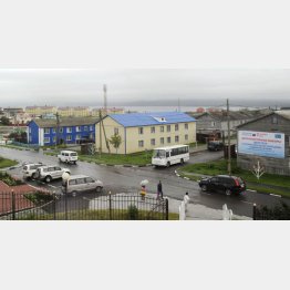 国後島の町並みはロシアそのもの（Ｃ）共同通信社