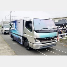 三菱ふそうｅキャンターＦセルのプロトタイプ（写真）小沢コージ