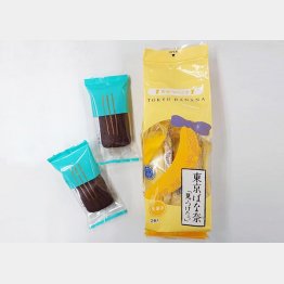 東京ばな奈（2個入り＝右）と東京カンパネラのクッキー（Ｃ）日刊ゲンダイ