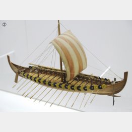 ノルウェーで見つかったヴァイキング船のレプリカ（Ｃ）Album／Prisma／共同通信イメージズ