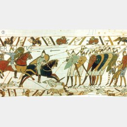 バイユーのタペストリー（Ｃ）World History Archive／ニューズコム／共同通信イメージズ