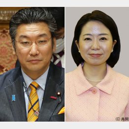 この非常時に…（厚労副大臣の橋本岳衆院議員と自見英子参院議員）／（Ｃ）日刊ゲンダイ