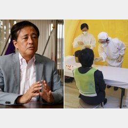 （左）東京・世田谷区の保坂展人区長（Ｃ）日刊ゲンダイ