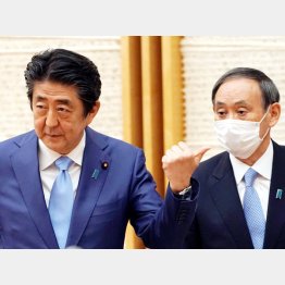 もはや害悪（安倍首相と菅官房長官）／（Ｃ）ロイター＝共同