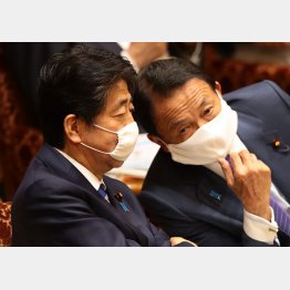 諸悪の根源ツートップ（安倍首相と麻生副総理）／（Ｃ）日刊ゲンダイ