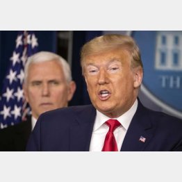 トランプ米大統領が動いた（Ｃ）AP＝共同