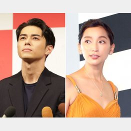 離婚を発表した東出昌大（左）と杏（Ｃ）日刊ゲンダイ