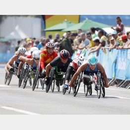 パラ選手のマラソンは猛暑リスクの高い東京で開催される（Ｃ）共同通信社