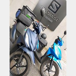 配達で使うバイク（提供写真）