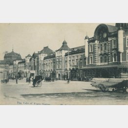 大正時代の東京駅（Ｃ）イマジンネット画廊所蔵／共同通信イメージズ