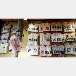 甲子園常連校のユニホームがズラリ（提供写真）