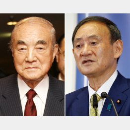 菅首相（右）の人事介入について中曽根元首相はどう思うのか…（Ｃ）日刊ゲンダイ