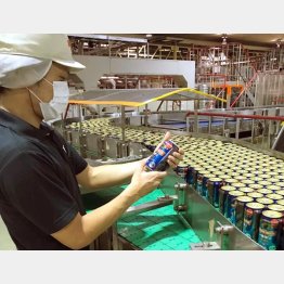 一番搾り糖質ゼロの製造ライン（提供写真）