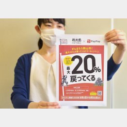 還元予算は税金なのにPayPay利用者しか還元されないって…（Ｃ）山陽新聞／共同通信イメージズ