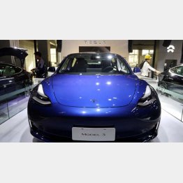 中国で生産されている米テスラ社のEV「モデル３」／（Ｃ）ロイター