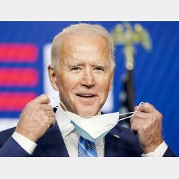 民主党のバイデン前副大統領の勝利宣言でNYも東京も株は急上昇（Ｃ）ゲッティ＝共同