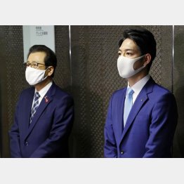 北海道はパンク寸前（鈴木北海道知事と秋元札幌市長＝左）／（Ｃ）共同通信社