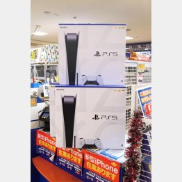 発売された「PS5」／（Ｃ）共同通信社