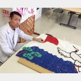 佐々木慎さん、作業療法士の現場で（提供写真）