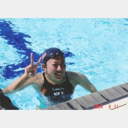 水泳とゴルフでは集中力のかけ方が違う（提供写真）