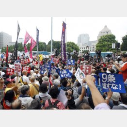 政権を揺るがせた抗議デモ（Ｃ）日刊ゲンダイ