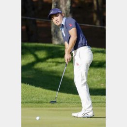 得意のパターに加え、体重が10キロ増えて飛距離もアップ（Ｃ）共同通信社