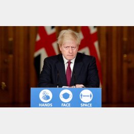 ジョンソン英首相が緊急会見（Ｃ）ロイター