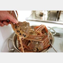 黒イカニビルはおいしさの証し（提供写真）