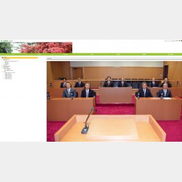 前列右から2番目が川畑議長、後列左から2番目が下川副議長（奈良県山添村公式HPの山添村議会ページ）