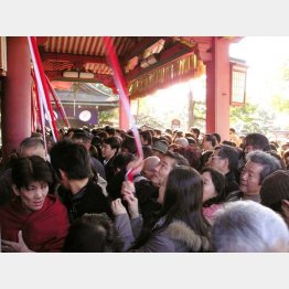 伏見稲荷の大混雑（Ｃ）日刊ゲンダイ