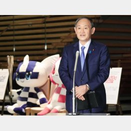 菅首相はコロナ対策よりも東京五輪開催にこだわり続けている（Ｃ）共同通信社