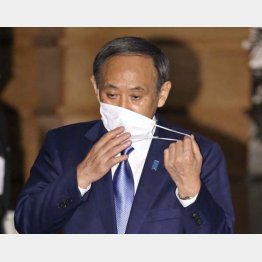 対処法が「マスク会食」とは…（Ｃ）共同通信社