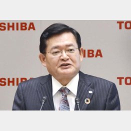 東芝の車谷社長の胸中は…（Ｃ）共同通信社