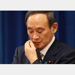 またボー読みの会見最後の質問で（菅首相＝13日）／（Ｃ）JMPA