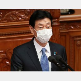 空虚な言葉のオンパレード…（西村経済再生相＝18日、衆院本会議）／（Ｃ）日刊ゲンダイ