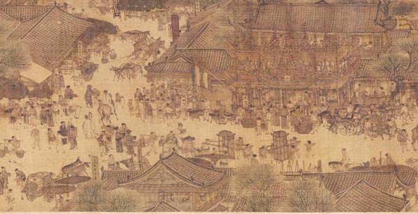 「清明上河図」絵葉書3枚 世界史の至宝「清明上河図」を読み解く チェーン店は1000年前に生まれ