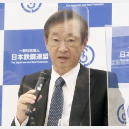 TOBに踏み切った日本製鉄の橋本英二社長（Ｃ）共同通信社
