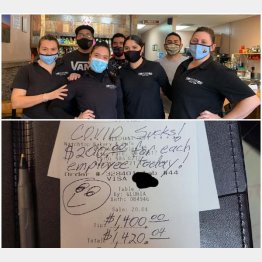 デービッドさん、ありがとう！（「ノッチトップ・ベーカリー＆カフェの」フェイスブックから）