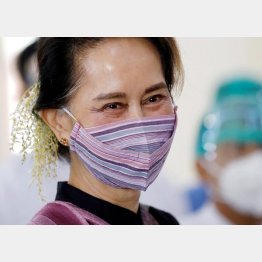 軟禁は長期化必至（ミャンマー国家顧問のアウン・サン・スー・チー氏）／（Ｃ）ロイター