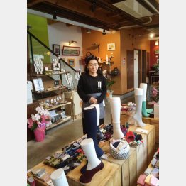 樋口メリヤス工業の中江優子社長（提供写真）