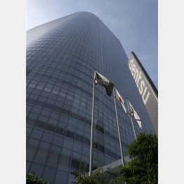 電通本社ビル（Ｃ）日刊ゲンダイ