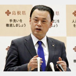 きっぱりと「五輪反対」（丸山達也島根県知事）／（Ｃ）共同通信社