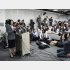 注目を集めた復帰後の会見（大塚久美子氏）／（Ｃ）日刊ゲンダイ