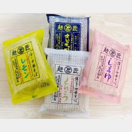 鳥志掛けという独自製法の麺（提供写真）