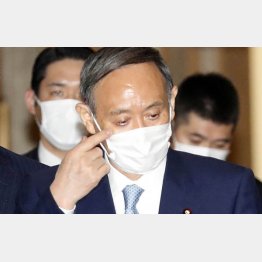 献金の趣旨を答えない菅首相（Ｃ）日刊ゲンダイ