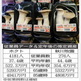 ホクトvs秋川牧園（Ｃ）日刊ゲンダイ