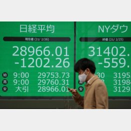 暴落の理由は？（Ｃ）日刊ゲンダイ
