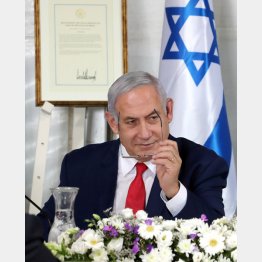 イスラエルのネタニヤフ首相（Ｃ）ロイター
