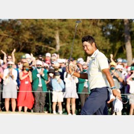 マスターズ初制覇の松山英樹（Ｃ）ロイター